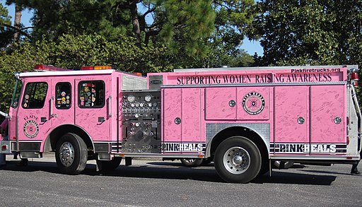 pink fire truck